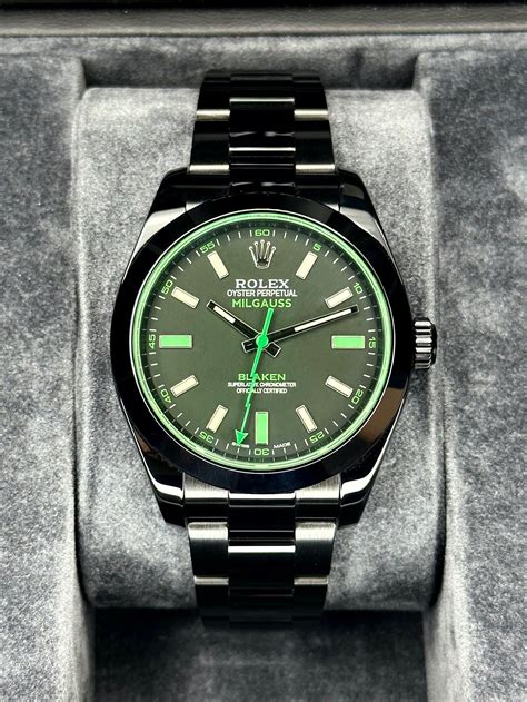 rolex milgauss dlc|rolex milgauss women's.